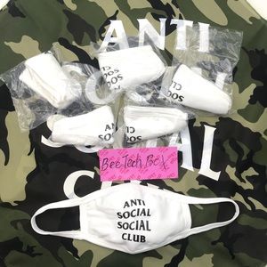 Anti Social Social Club ASSC Logo Mask White